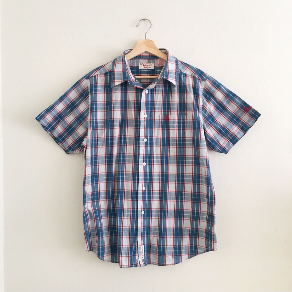 Penguin button down shirt sleeve shirt